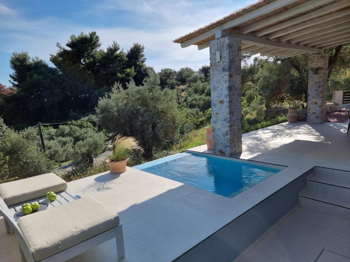 Stone Build Suite With Private Pool Kolios Eksteriør bilde
